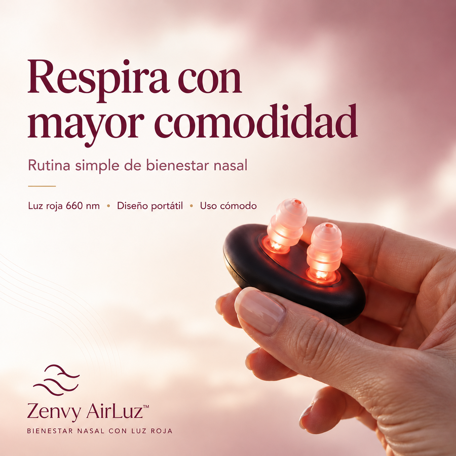 Dispositivo Zenvy AirLuz de luz roja nasal
